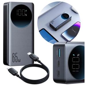 POWERBANK 30000 mAh 65W 2x USB-C USB POWER BANK WYŚWIETLACZ + KABEL USB-C