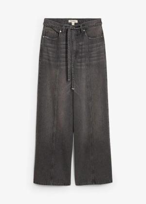 Dżinsy z szerokimi nogawkami, high waist