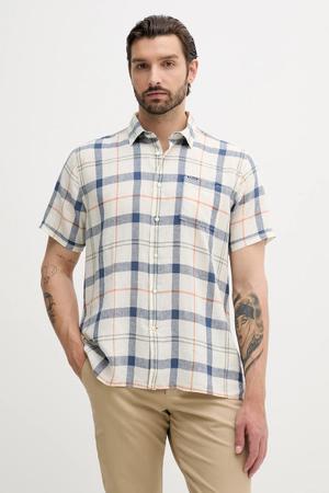 Barbour koszula męska z lnem CROFT