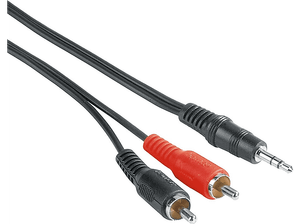 Kabel HAMA Jack 3.5 - 2xcinch 5 m Czarny