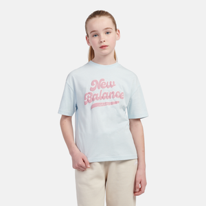 Koszulka dziecięca New Balance LAKG0192FRL – niebieska