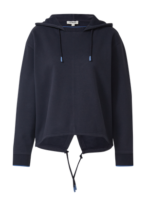 Bluza z kapturem i rozcięciem z tyłu
