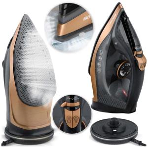 ŻELAZKO BEZPRZEWODOWE PAROWE 2600W CERAMICZNA POWŁOKA DUŻA MOC BD-333