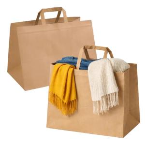 TORBY CATERINGOWE 320/220/245 TORBA PAPIEROWA EKO 32x22x24,5 cm 100szt