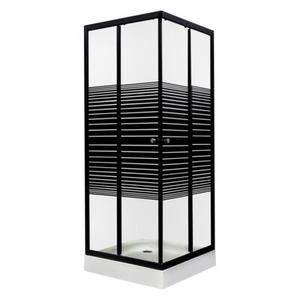 Kabina natryskowa Pico Black 80 z brodzikiem Kerra