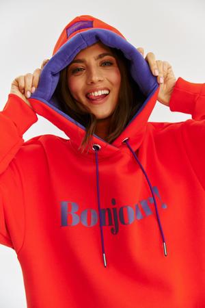 Bluza z kapturem Bonjour Adieu