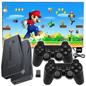 KONSOLA RETRO TV GRA TELEWIZYJNA HDMI 2 PADY 20000 GIER MENU PL HDMI 64GB