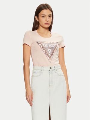 Guess T-Shirt W5RI22 J1314 Écru Regular Fit