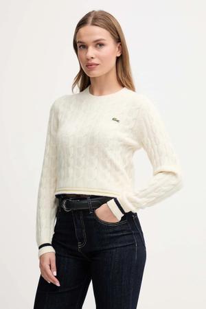 Lacoste sweter z dodatkiem wełny
