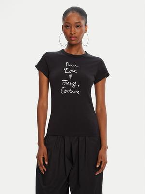 Juicy Couture T-Shirt JCNCT225458 Czarny Regular Fit