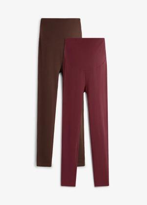 Legginsy ciążowe z bawełny organicznej  (2 pary)