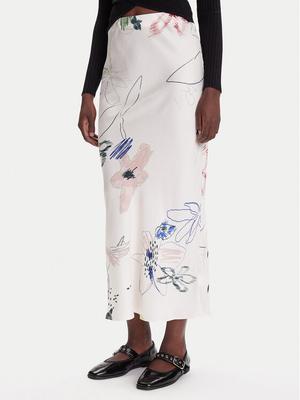 Desigual Spódnica maxi Paul 25WWFW07 Biały Regular Fit