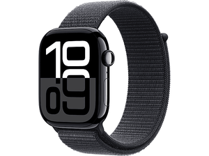 Smartwatch APPLE Watch Series 10 GPS Koperta 46mm z aluminium w kolorze onyksu opaską sportową atramentowym MWWR3ET/A
