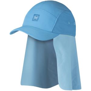 BUFF Kids Desert Cap Czapka z Osłoną Karku ochrona UV niebieska (10)