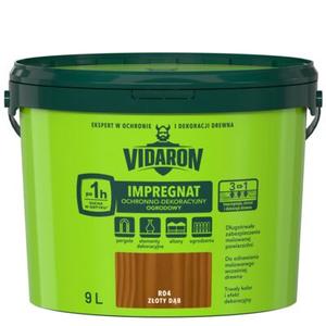 Impregnat Ochronno-Dekoracyjny Ogrodowy R04 Złoty Dąb 9l VIDARON
