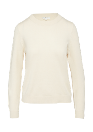 Sweter z dzianiny z domieszką wiskozy