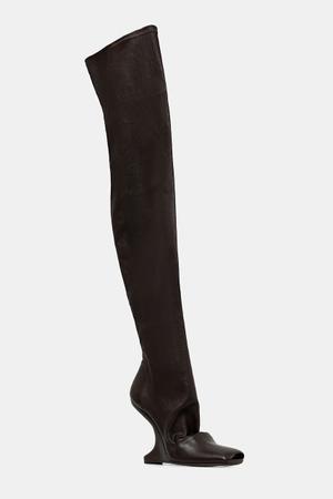 Rick Owens Lilies kozaki skórzane Cantilever 11