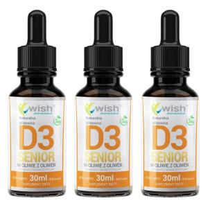 WITAMINA D3 Senior 4000IU KROPLE DLA SENIORÓW ODPORNOŚĆ 90 ml / 2700 kropli