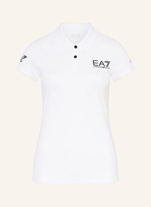 ea7 Emporio Armani Funkcjonalna Koszulka Polo weiss