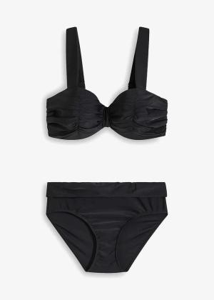 Bikini z biustonoszem o kroju balkonetki z wyściełanymi ramiączkami (komplet 2 cz.)