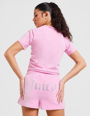 Juicy Couture Szorty Diamente Heart Logo