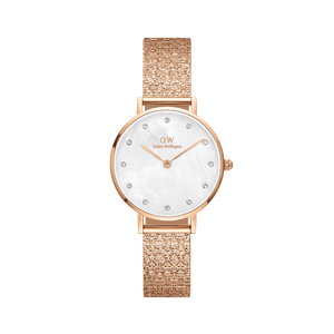 Daniel Wellington DW Watch Petite Lumine Pressed Piano White MoP Rose Gold 28mm