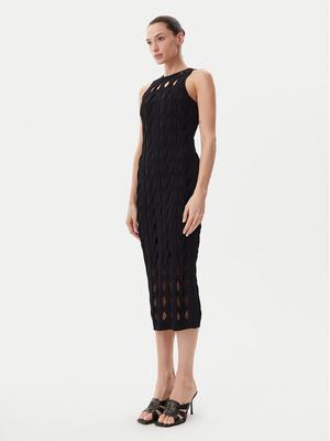 PINKO Sukienka dzianinowa Allan 105190 A2LW Czarny Regular Fit