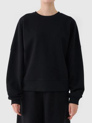 4F bluza dresowa damska 4FWAW25TSWSF1888 czarny (L)