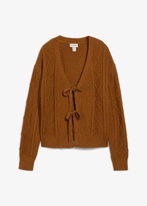Sweter rozpinany z paskami