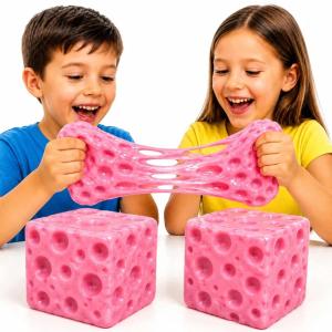 SER RÓŻOWY GNIOTEK ANTYSTRESOWY XL SQUISHY MIĘKKI SENSORYCZNY SEREK 7 CM
