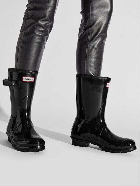 Hunter Kalosze Original Gloss Short WFS1000RGL Czarny