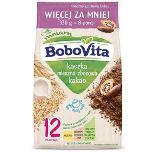 Bobovita Kaszka Mleczno Zbożowa Kakao XL Dla Dzieci Po 12 Miesiącu 330g