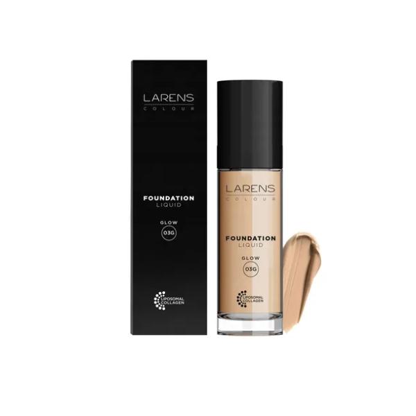 Liquid FOUNDATION Podkład rozświetlający 03 Ciepły dark LARENS COLOUR 30 ml