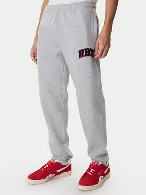 Reebok Spodnie dresowe Bermingham RK25555CCM Szary Relaxed Fit
