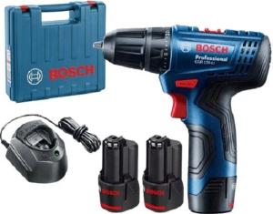 BOSCH WIERTARKO-WKRĘTARKA 12V 30/14Nm 2x2,0Ah LI-ION WALIZKA GSR 120-LI