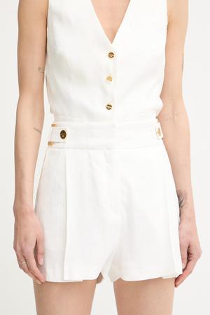 Elisabetta Franchi szorty damskie z lnem