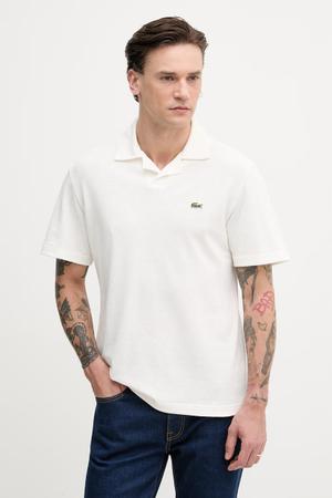 Lacoste polo męskie z dodatkiem lnu