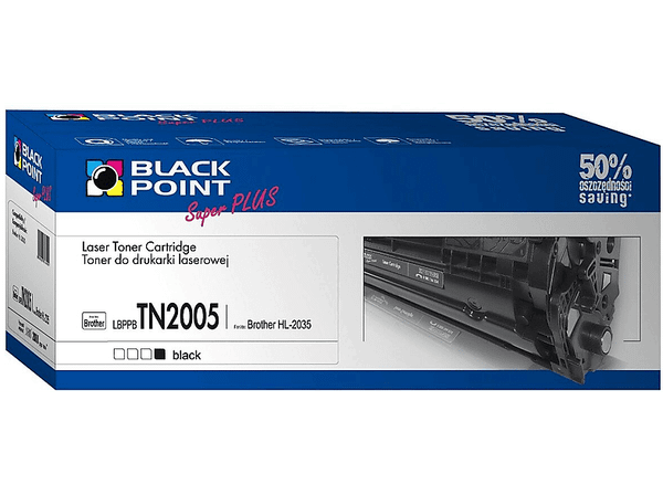 Toner BLACK POINT LBPPBTN2005 Czarny Zamiennik Brother TN-2005
