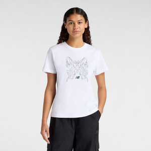 Koszulka damska New Balance WT61M6WOWT – biała