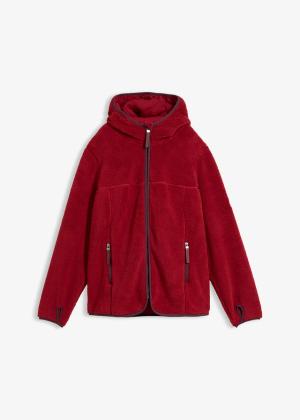 Bluza rozpinana z polaru baranka z kapturem
