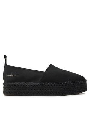 Calvin Klein Jeans Espadryle Platform Espadrille Mix Ml Mtl YW0YW01622 Czarny