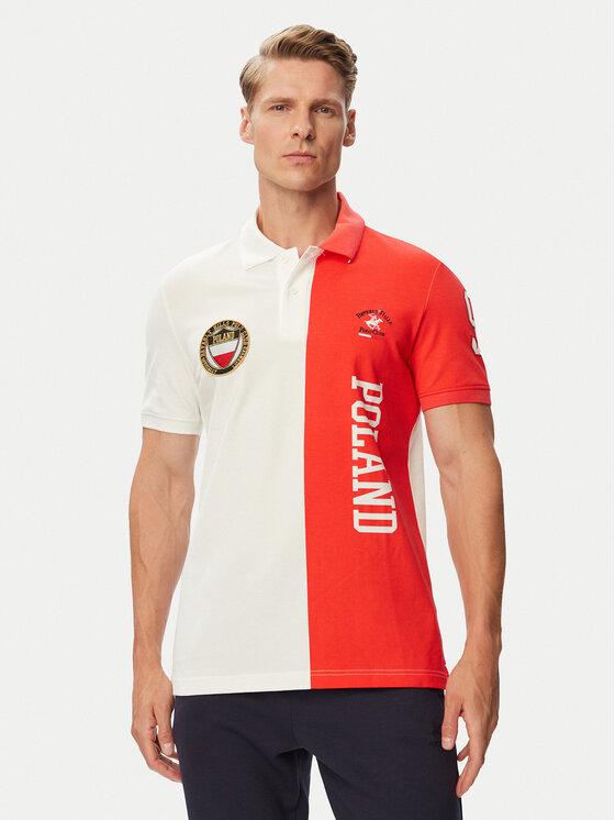 Beverly Hills Polo Club Polo F-SS26M-P0005 Biały Regular Fit