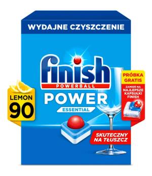 Finish Power Essential Tabletki do Zmywarki Zapach Lemon Cytryna 90 sztuk