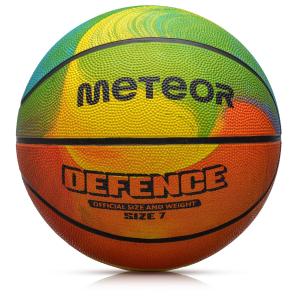 METEOR piłka do koszykówki dla dzieci Defence zielona/pomarańczowa (7)