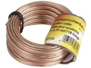 Kabel HAMA głośnikowy 2x0.75mm 10m