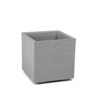 Kwietnik Karo 30 x 30 x 30 cm deska Wood szary