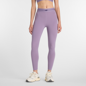 Legginsy damskie do treningu New Balance AC WB6160E1AA5 – fioletowe