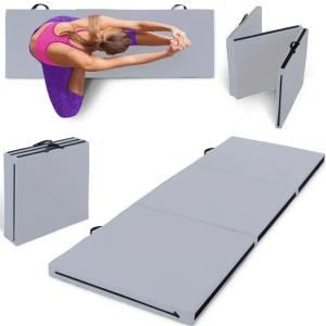 Materac Gimnastyczny Składany 180x60x5 cm Fitness-Star Premium Szary