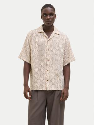 Jack & Jones Koszula Bluvincent 12273289 Beżowy Relaxed Fit