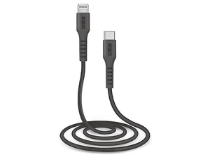 Kabel SBS Lightning - USB C 1m Czarny do transmisji danych i ładowania